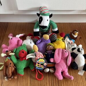VTG Burger King/ Hardee's Plush Stuffed Animal Toy Lot Of 13